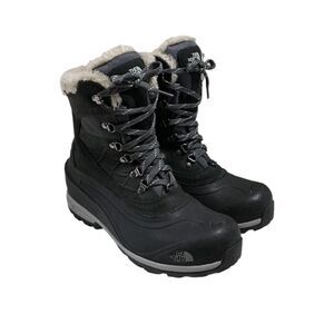 The North Face Boots Women 9.5 Black Chilkat 400 Cold Weather Hiker Waterproof